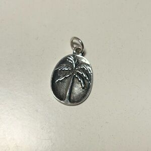 James Avery Retired Palm Tree Silver Charm